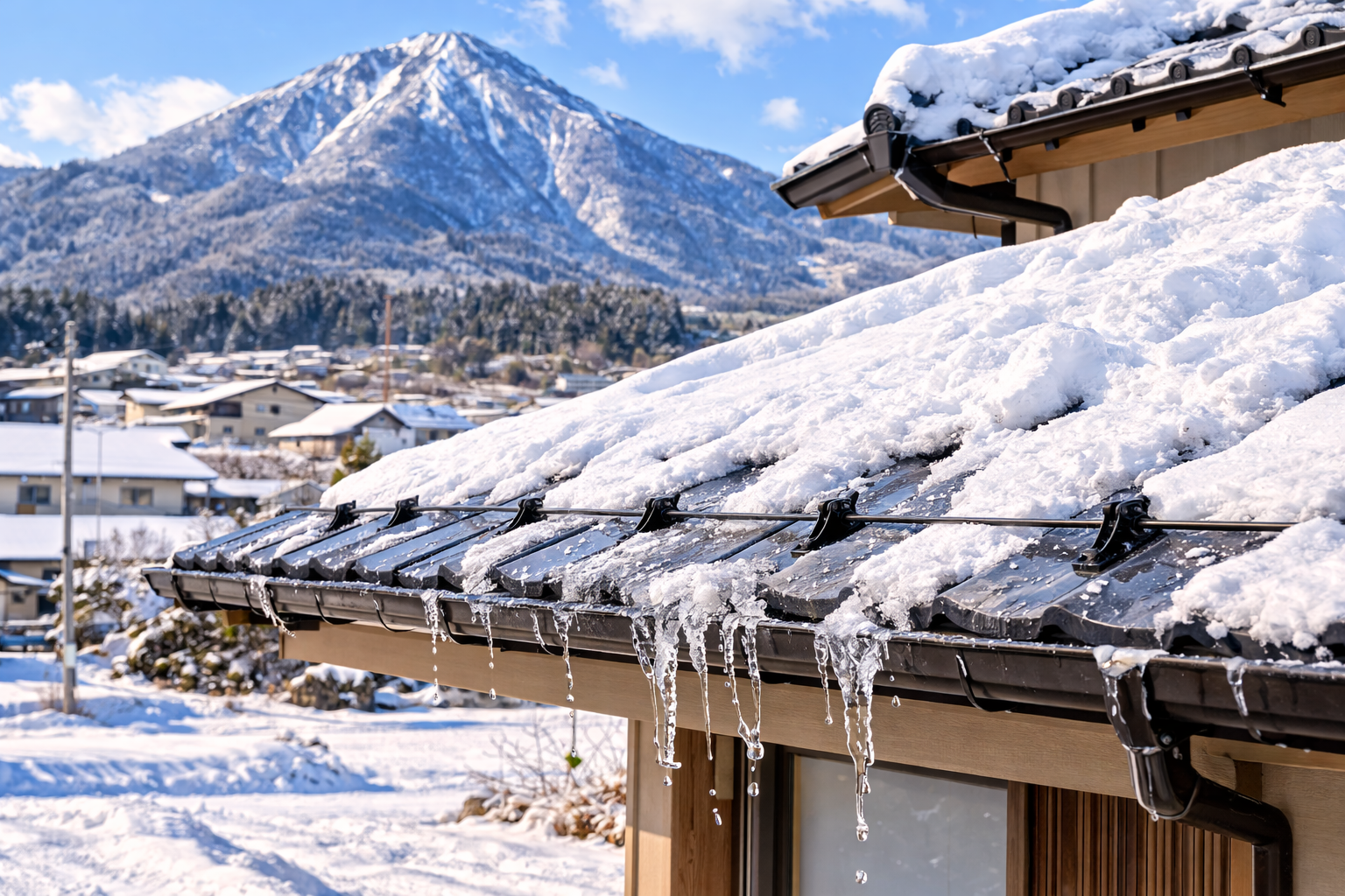 奈義町の積雪・凍結対策イメージ