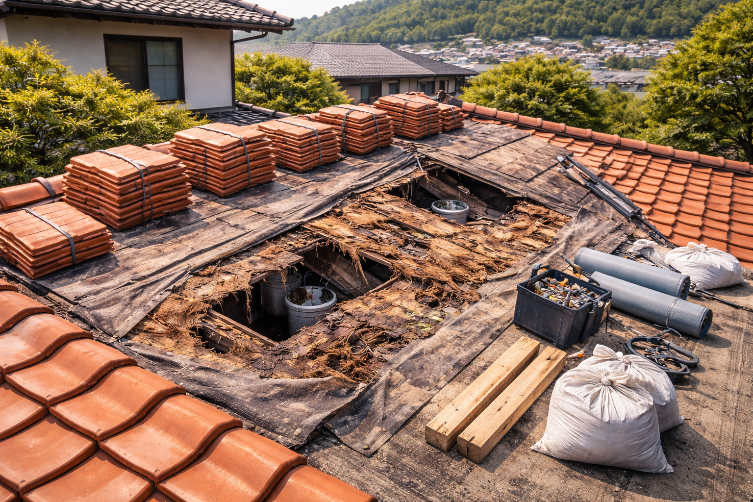 小田原市・築30年・瓦