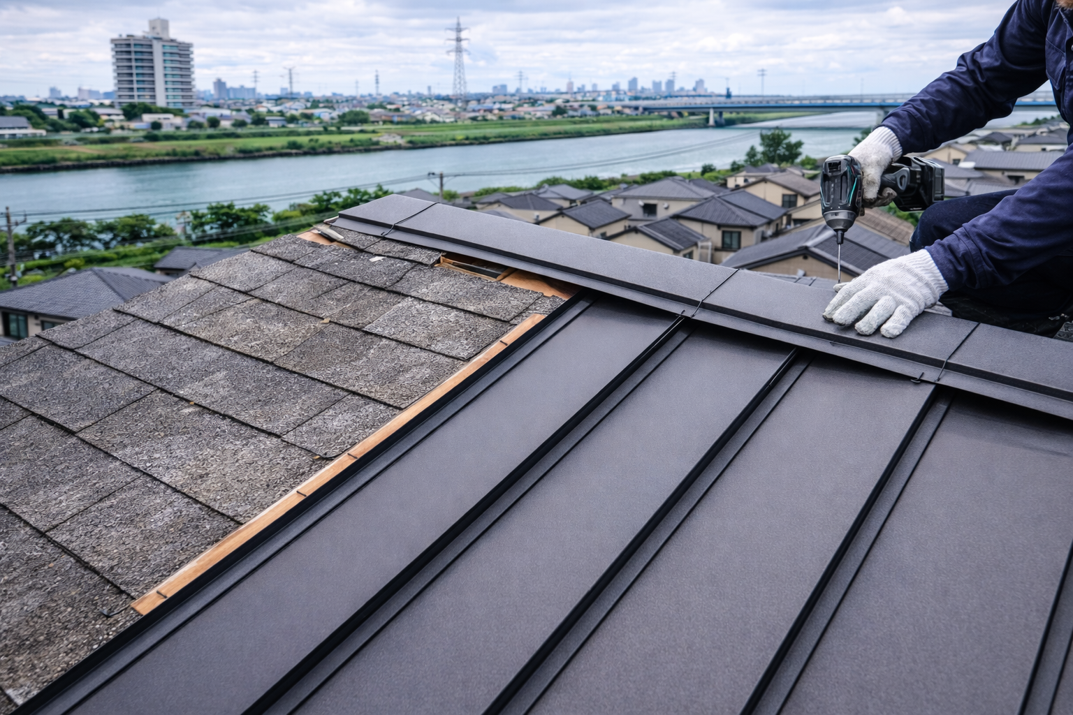 江戸川区のカバー工法事例