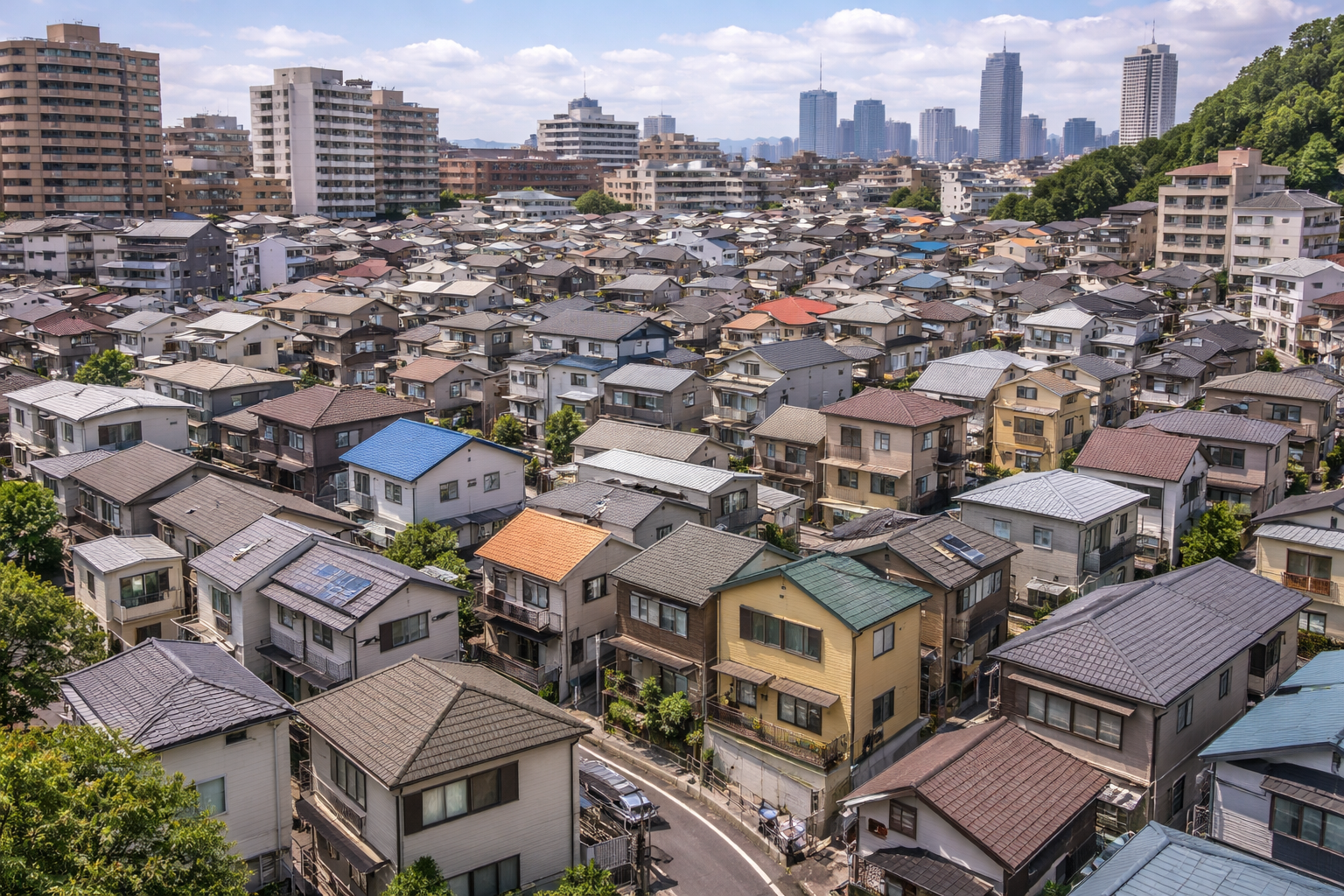 浅間町・平沼周辺の住宅密集エリア