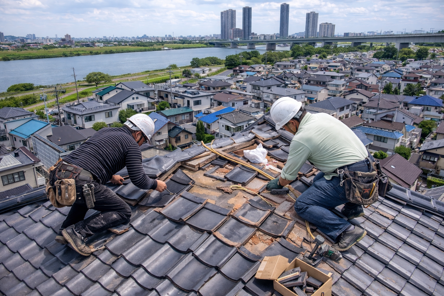 荒川沿いや芝周辺のエリア