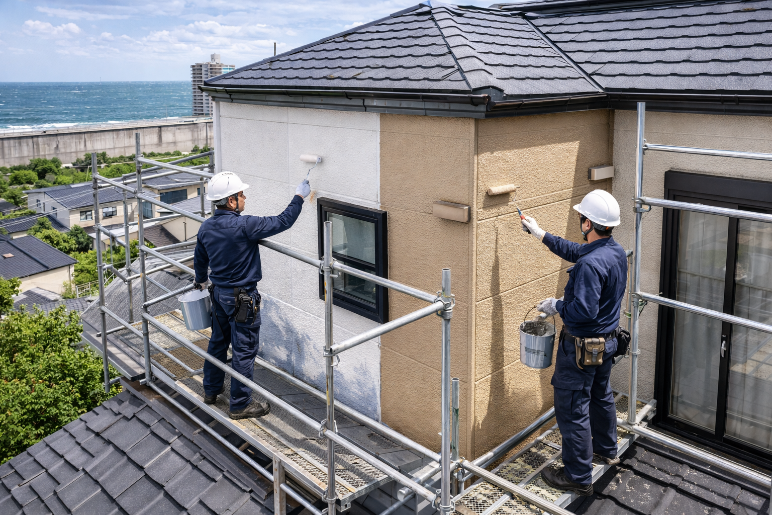 足場代節約のイメージ